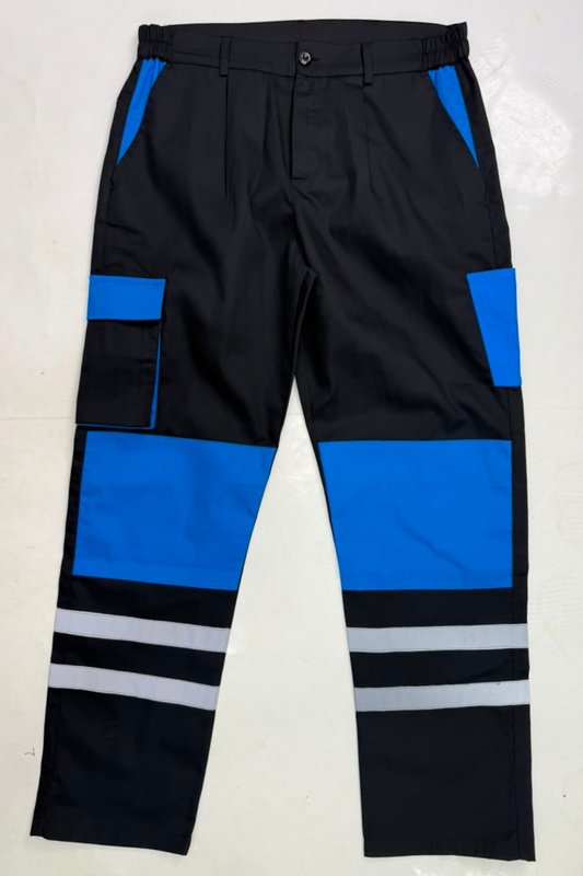 سروال لخدمة كارغو - Pantalon de travail Cargo Noir / Bleu