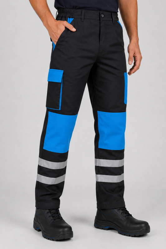 سروال لخدمة كارغو - Pantalon de travail Cargo Noir / Bleu
