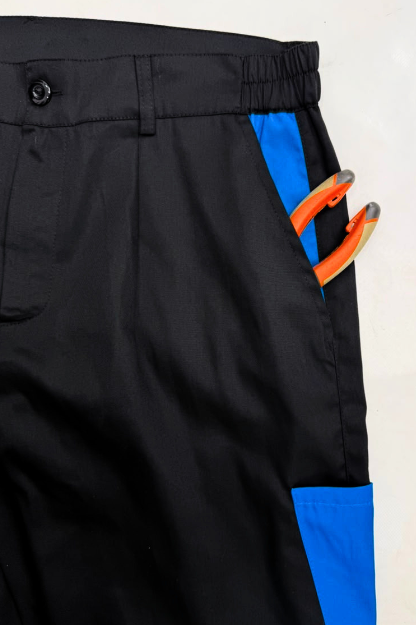 سروال لخدمة كارغو - Pantalon de travail Cargo Noir / Bleu
