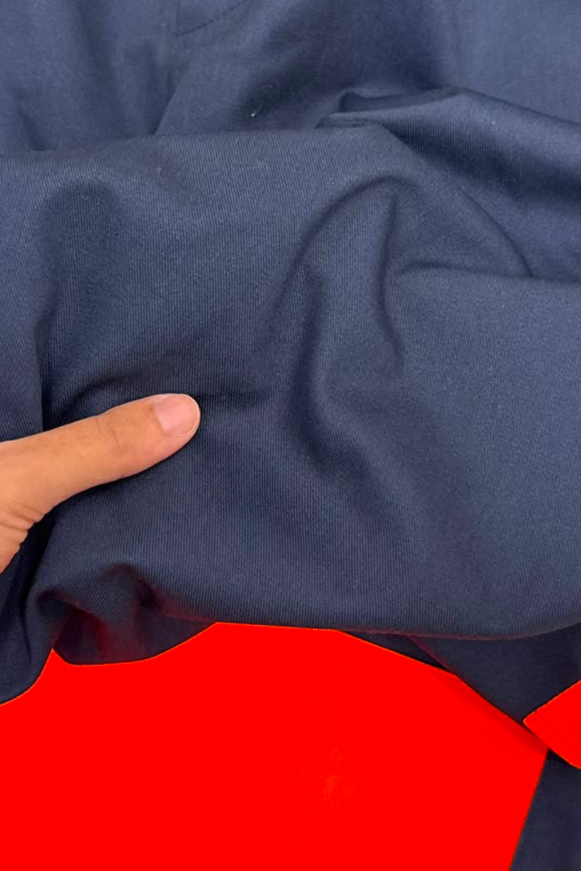 سروال لخدمة كارغو - Pantalon de travail Cargo Bleu Marine / Orange Fluo